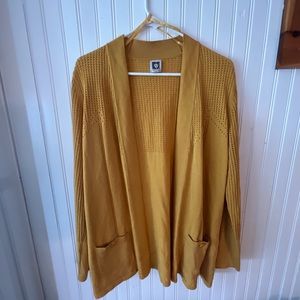 Anne Klein Yellow Cardigan (L)